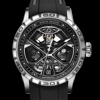 2022 DIDUN Нови Мъжки Автоматичен Часовник Най-добрата Марка на Луксозни Механични Сапфировые От Неръждаема Стомана Военни Спортни Мъжки Часовници Reloj Hombre