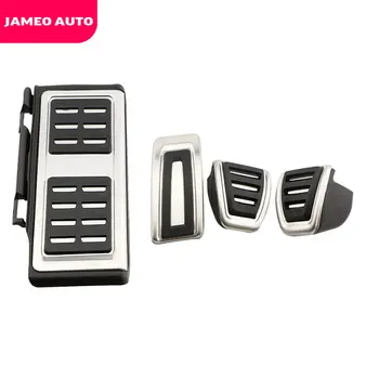Jameo Авто Автомобилни Педали От неръждаема Стомана на MT Защитно покритие на Педалите е Подходящ за Volkswagen VW Atlas 2016-2022 Аксесоари