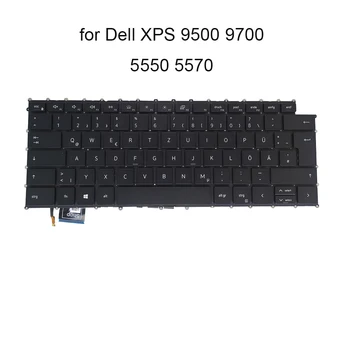 GR/GE Помагала по Немски език, Клавиатура с Подсветка КОМПЮТЪР Dell XPS 9500 9700 Точността 5550 5750 0JWYNF QWERTZ Евро на клавиатурата на лаптопа светлина DLM19C7