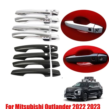 За Mitsubishi outlander 2022 2023 ABS Автомобили Външна Врата Дръжка с Ключалка на Капака на Вратата табелка Купа Защитна Подплата Стикер Аксесоари