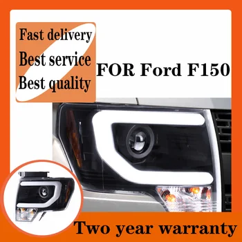 За Ford F150 Фарове 2008-2014 F150 Raptor LED Светлини DRL Обектив Dual Beam Xenon H7 биксеноновые лещи