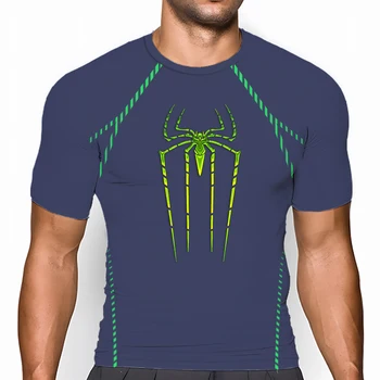 Мъжки Бързосъхнеща тениска с 3D Принтом Паяк, Быстросохнущий Годишният Дишаща Блейзър