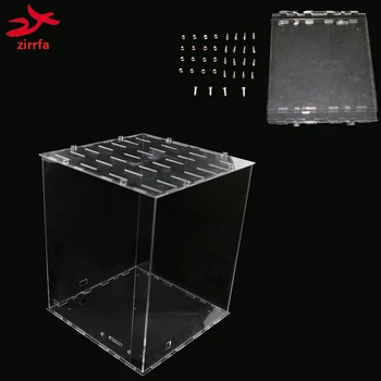 3D 8 led лампа Cubeeds RGB акрилни калъф-забележка: кутия cubeeds само с помощта на нашия цветни кубчета 3d8, размер 23x23x h29 см