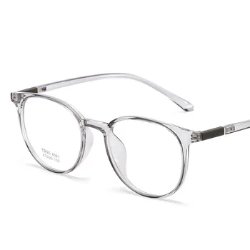 48-18-140 ashion Дамски Рамки За Очила Мъжки Рамки За Очила Реколта Кръгли Очила с Прозрачни Лещи, Оптични Рамки За Очила
