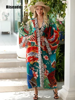 Модни Макси Дългите Рокли На Жените Кимоно Плажни Пелерини Бански Костюми 2023 Лятна Плажни Дрехи, Дамски Дрехи