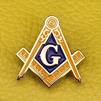 Икона с масонска символ, масонская брошка златен цвят, компас и квадратна катарама за вратовръзка, на жени за масонската шапки, аксесоари за мъж