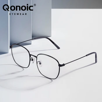 Qonoic Защита от радиация синя светлина Защита на очите Очила за четене в рамките на Trend могат да бъдат оборудвани с предписани оптични