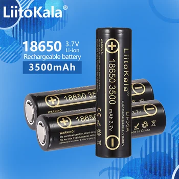 3 БР. LiitoKala Lii-35A 3,7 В 18650 3500 mah Батерия с Висок Капацитет Акумулаторна Батерия За Фенерче, Фенерче, налобного фенер, Батерии