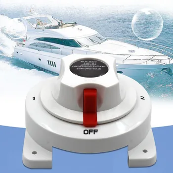 Превключвател на батерии, лодки на разпределение на морски морски двоен ключ избор на батерии за моторни RV лодки