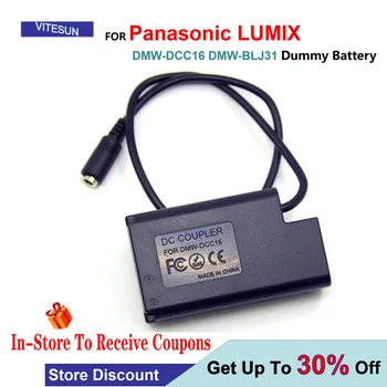 DMW-DCC16 Конектор dc DMW-BLJ31 Фалшив Батерия За фотоапарат Panasonic LUMIX S1 S1M S1R S1RM S1H Lumix S1