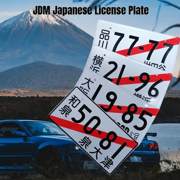 Японски Регистрационен номер Алуминиева Етикет За JDM Racing Osaka 19-85 3D Японски Регистрационен номер на Автомобила, Аксесоари За Мотоциклети