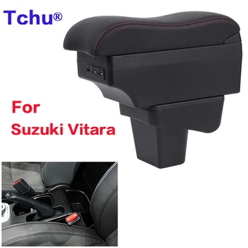 За Suzuki Vitara подлакътник кутия За Vitara авто подлакътник Кутия За съхранение на Дооснащения специални части, автомобилни аксесоари, Интериор USB