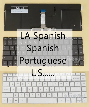 АМЕРИКАНСКА португалска латинска испанска клавиатура за HP Spectre 13-af000 13-af500 L04544 - 001 -071 -131, L04543 -161 -071, SN7162BL1 с подсветка