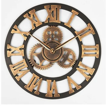 Съоръжения на Големи Стенни Часовници с Модерен Дизайн Часовници Кварцови Време Тъпо Часовници Дървен Декор на 3D Реколта Horloge Saat