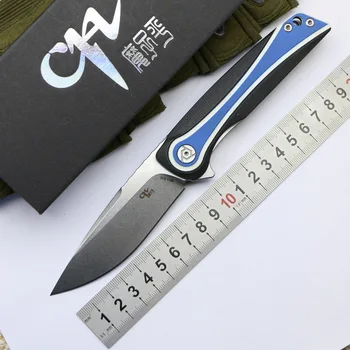 CH CH3511-G10 Флипер сгъваем нож D2 Острието лагери G10 + Неръждаема стомана, дръжка къмпинг плодове джобни Ножове EDC инструменти