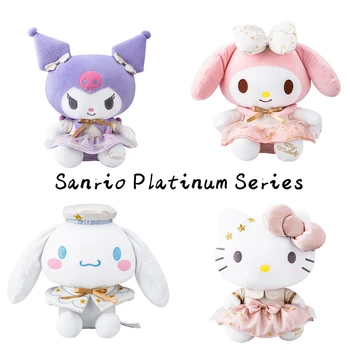 Sanrio Kuromi Hello Kitty Мелодия Cinnamoroll Platinum Серия Плюшен Играчка Мека Кукла Плюшен Играчка За Деца, Подарък За Рожден Ден