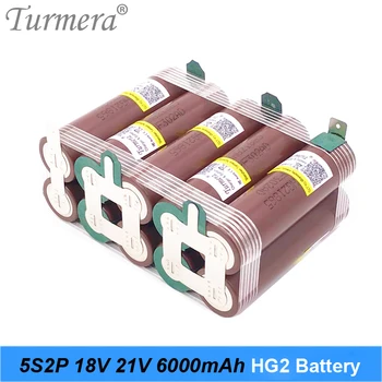 Turmera Отделението блок 18650 hg2 3000 mah 20 ампера за 18 отвертка батерия заваряване, запояване ленти 5s 18 В отделението за единица (конфигуриране)