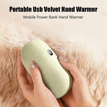 Зимна Мини Calentador Преносим USB Velvet Топло За Ръце Мобилен Банка на Хранителни Ястия За Ръце Акумулаторна Нагревател Handwärmer Директен Доставка