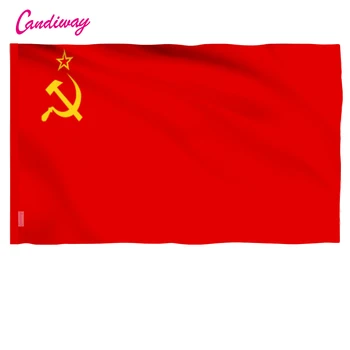 11,11 Високо Качество Червен CCCP Съюз на Съветските Социалистически Републики Флаг на СССР Банер Закрит и Открит Начало Декор 96*64 см NN001