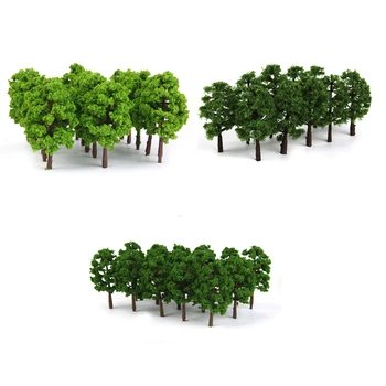 60 бр. дървета модел гори аксесоари за направата на n мащаб 1 150 влака железопътното пейзаж диорама или макет