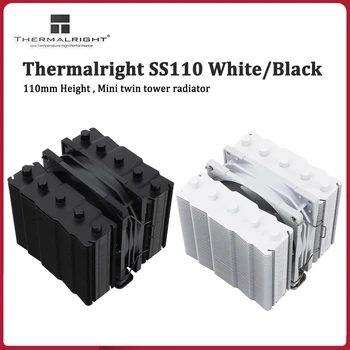 Thermalright SS110 Бял/Черен, Сребрист цвят Soul Процесора охладител 110 mm 5 Топлинни тръби Twin кула мини охладител Intel LGA115X 1200 2011 AM4