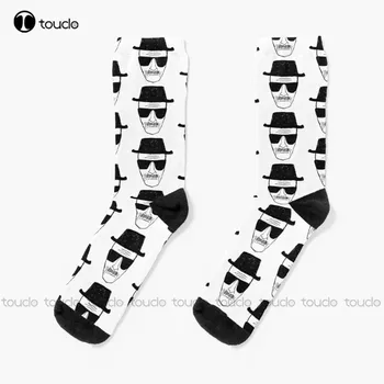 Във Всички Сериозни Уолтър Уайт Нкжи Чорапи За Лица Мъжки Чорапи Унисекс За Възрастни, Тийнейджъри На Младежки Чорапи Персонализирани Потребителски 360 ° Цифрови Разпечатки