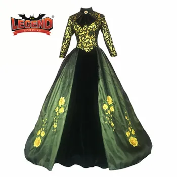 рокля принцеса мащеха За възрастни принцеса Лейди Тремейн зелена рокля cosplay костюм по поръчка