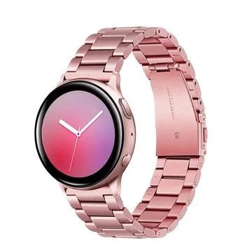Каишка за часовник от Неръждаема Стомана Розово Злато за Samsung Galaxy Watch Active2 40 мм 44 мм SM-R830 Quick Release Band Active 2 Каишка