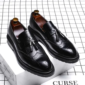 Висококачествени мъжки Модел обувки-Oxfords с Перфорации тип 