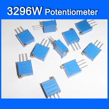 50 бр./лот 3296 W 103 От 10 До Trimpot Тример Потенциометър Висока Точност 3296 Променливи Резистори