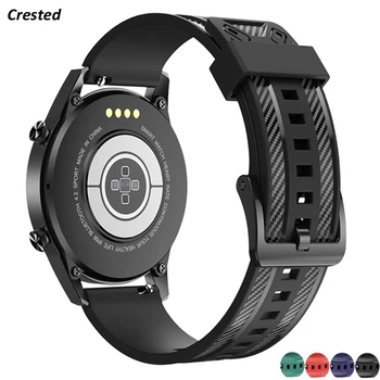 20 мм, 22 мм и Каишка За Samsung Galaxy Watch 4/Classic/5/pro/46 мм/Активни въглеродни влакна + силикон гривна Huawei watch GT/2/3/ професионален каишка
