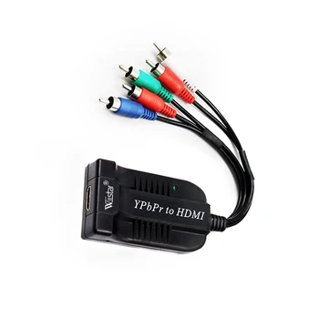 Wiistar Компонент Конвертор RGB ypbpr компонент към HDMI ypbpr компонент/RGB + R/L аудио-HDMI за Аудио Видео Адаптер за HDTV XBOX