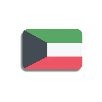 RSHCZY Брошка С Флага на Кувейт Класическа Правоъгълна Жени На Ревера Акрилни Иконата на Флага Патриотични украса Палто и Чанта за Аксесоари