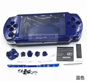 Безплатна доставка 6 Цвята За PSP 1000 PSP1000 Пълен Корпус във формата На Миди Калъф Смяна на Копчета Комплекти