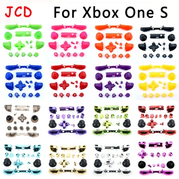 За Xbox One S Dpad ABXY Предизвика Дръжки резервни Части за Xbox One S Контролер Пълен Комплект Хромирани Бутон за Смяна на